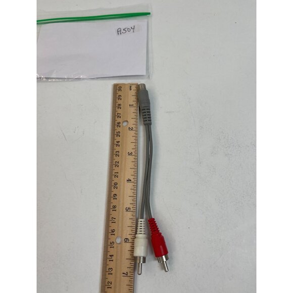 RCA Audio & Video Adapter Cable 6 Inch Length With Dual Male Connectors For TV & - Picture 5 of 5